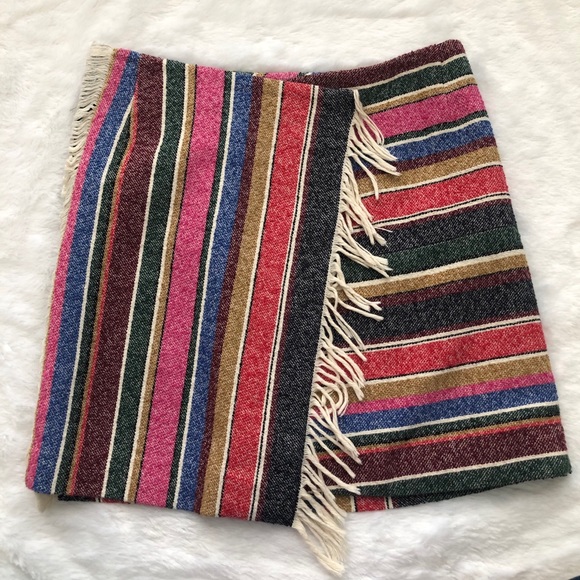 Sandro Paris Josy Mini Skirt Size 3 Multicolored - Picture 4 of 8